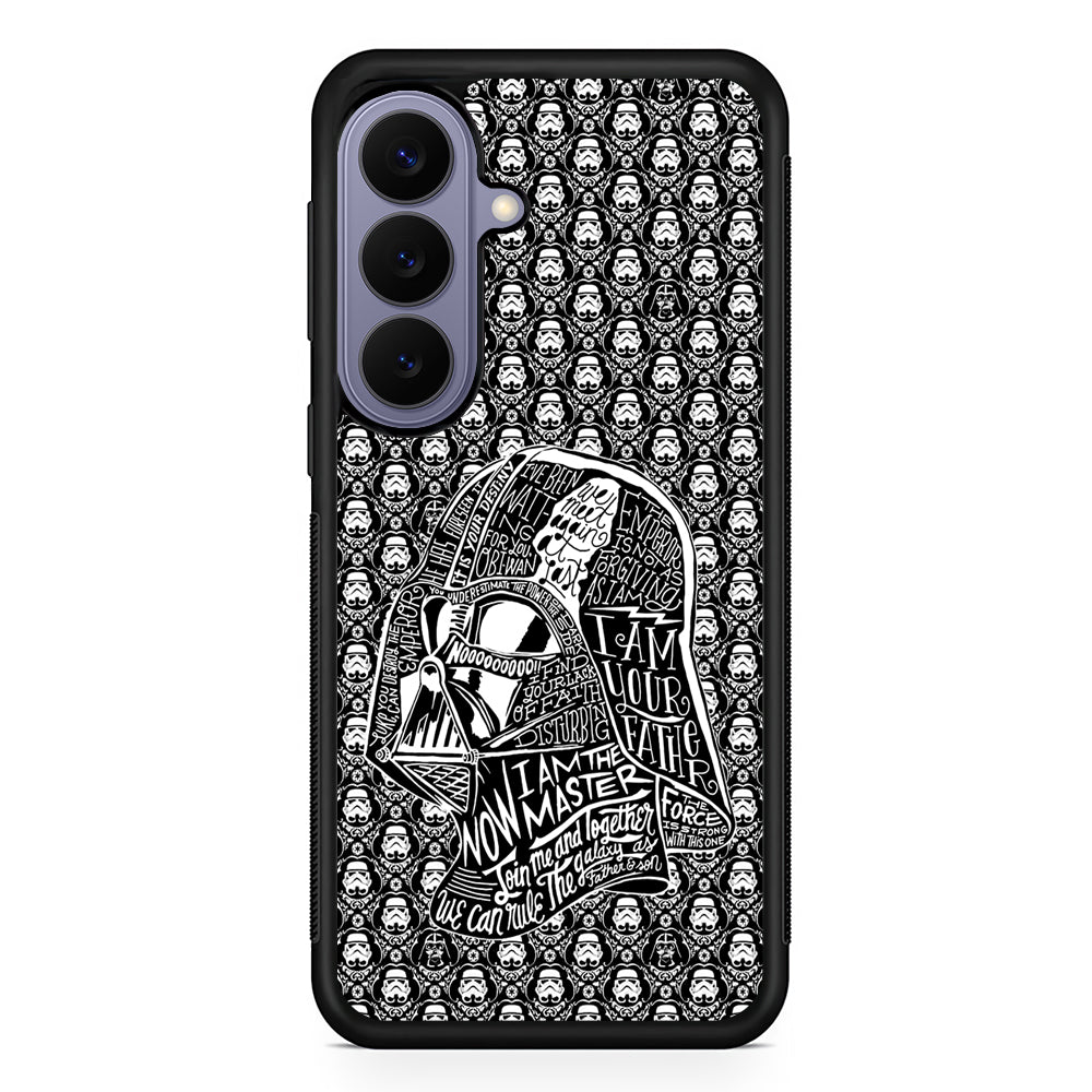 Star Wars Dart Vader Pattern Samsung Galaxy S26 Case | Durable Rubber Case for Samsung Galaxy S26