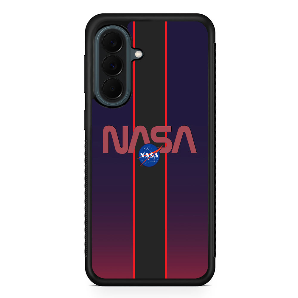 Nasa Stripe Line Red Samsung Galaxy A37 Case | Custom Samsung Galaxy A37 Protective Cover