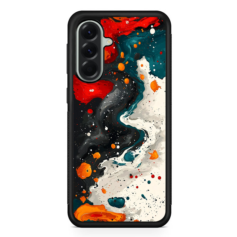 Liquid Abstract Painting Art Samsung Galaxy A56 Case | Samsung Galaxy A56 Protective Rubber Case