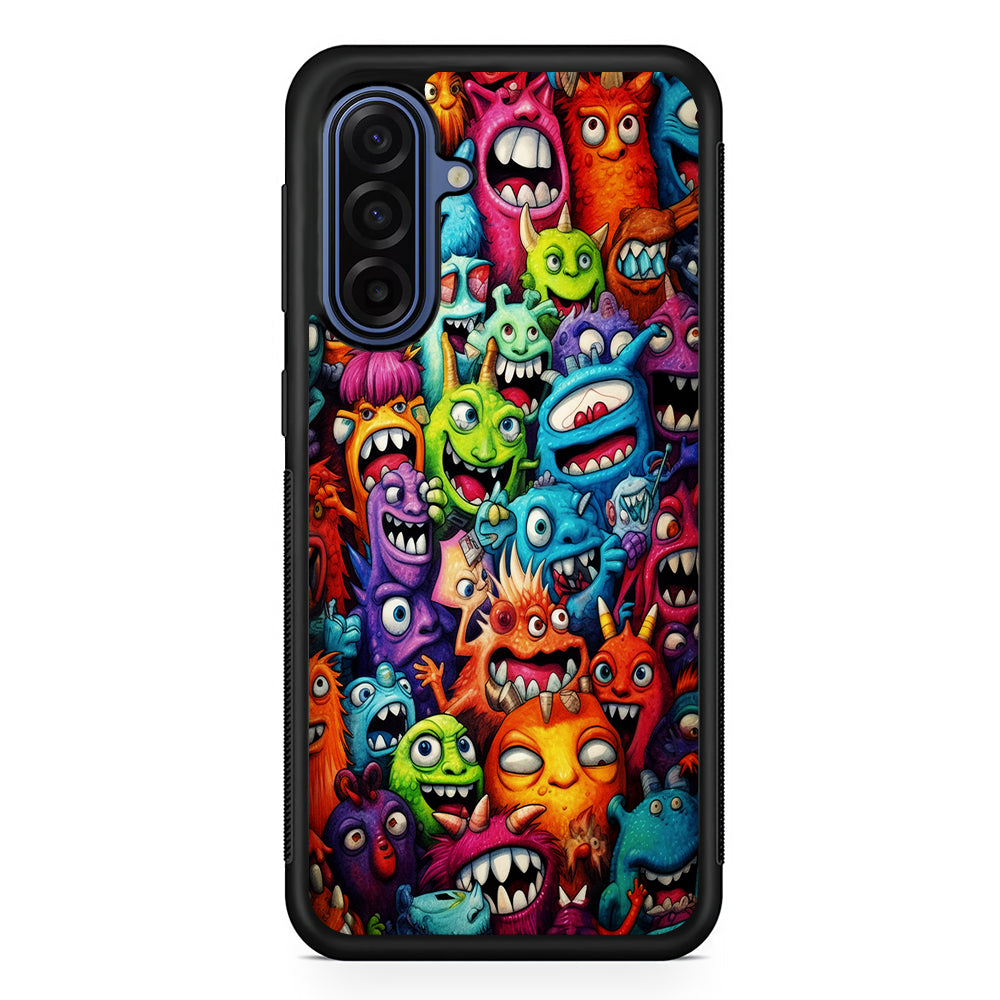 A Lot of Monsters Doodle Samsung Galaxy A17 Case | Slim Protective Phone Cover