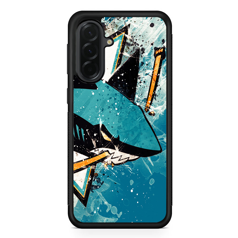 NHL San Jose Sharks Team Samsung Galaxy A36 Case | Protective Rubber Cover