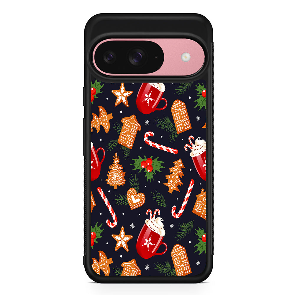 Christmas Ornaments Aesthetic Google Pixel 9 Case | Google Pixel 9 Protective Rubber Case