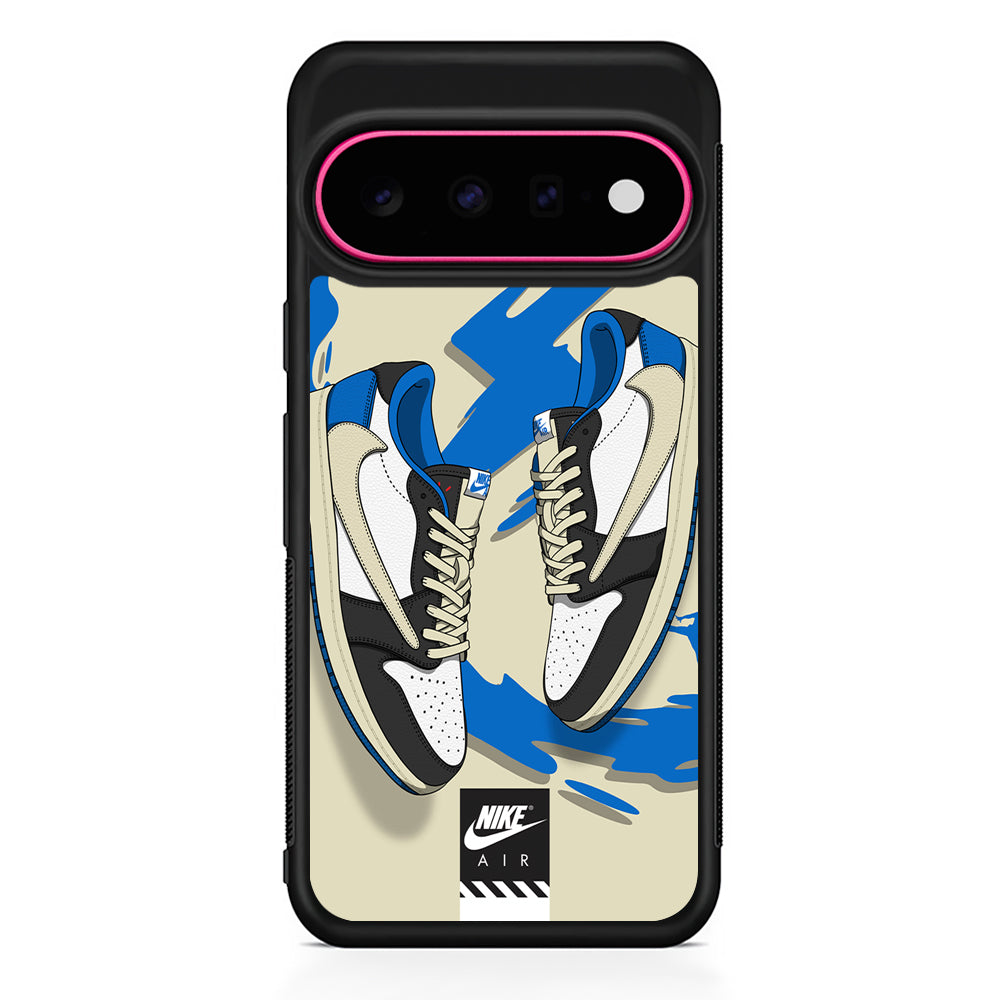 Nike Blue Whirlwind Google Pixel 11 Case - Stylish Protective Phone Case