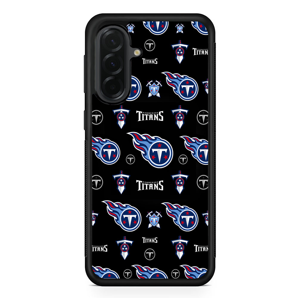 NFL Tennessee Titans Pattern Samsung Galaxy A36 Case | Protective Rubber Cover