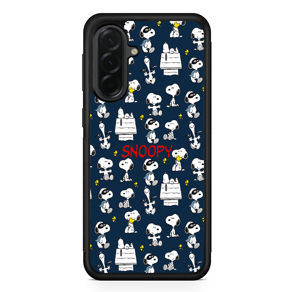Snoopy All Activity Samsung Galaxy A36 Case | Protective Rubber Cover