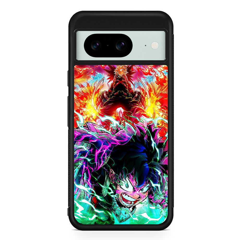 My Hero Academia Izuku and Friends Google Pixel 8 Case | Durable Protective Cover for Google Pixel 8