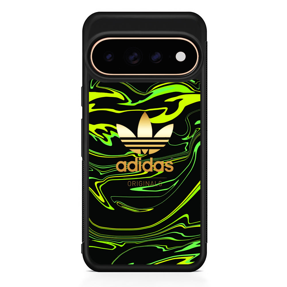 Adidas Green Moss Line Google Pixel 11 Pro Case - Stylish Protective Phone Case