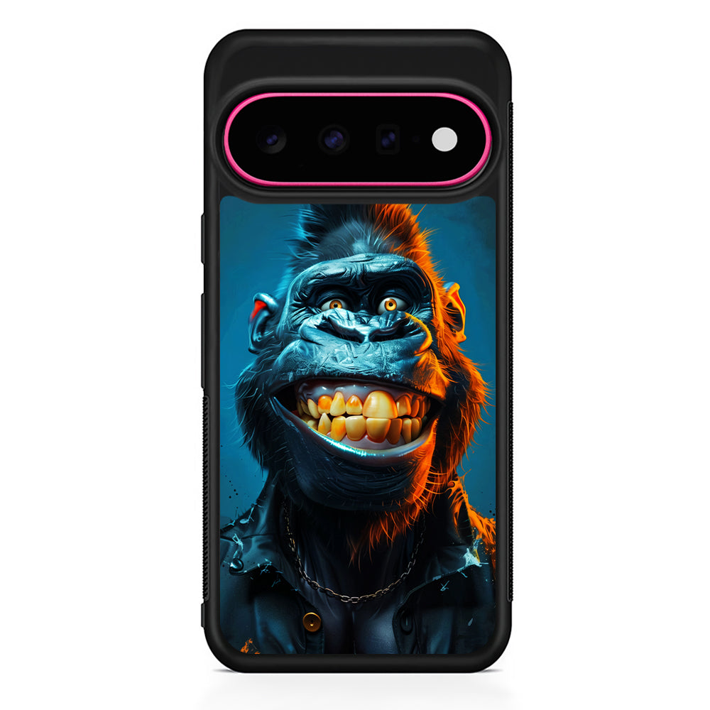 Cartoon Gorilla Smiles Wide Google Pixel 11 Case | Slim Shockproof Cover