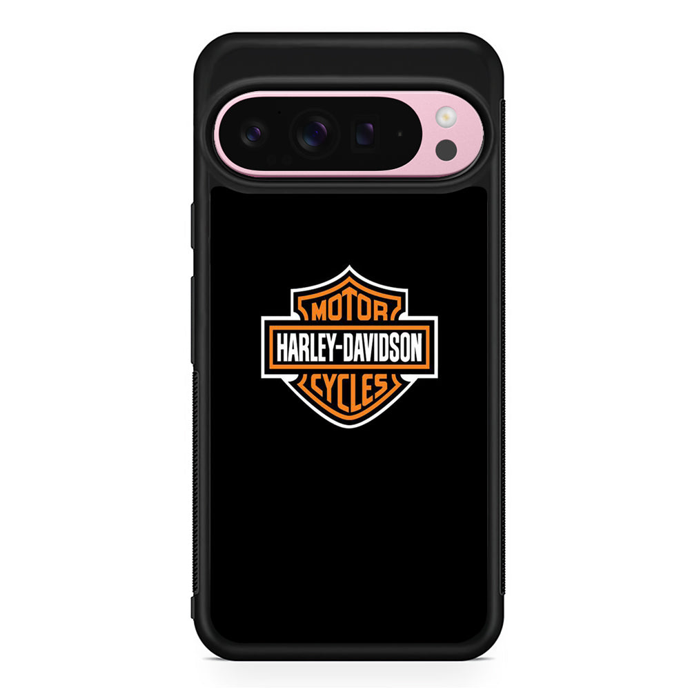 Harley Davidson Logo Black Google Pixel 9 Pro XL Case | Protective Cover
