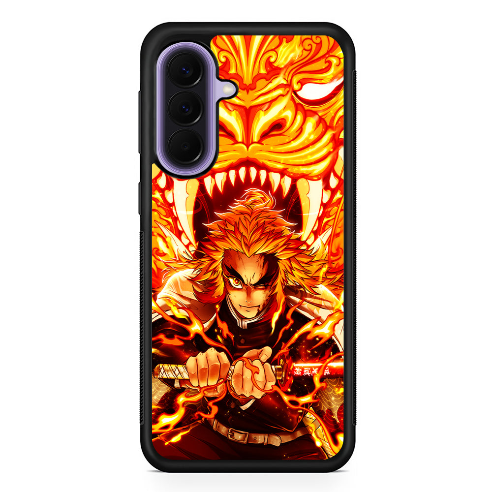Rengoku Kyojuro Demon Slayer Samsung Galaxy A57 Case | Slim Samsung Galaxy A57 Rubber Case