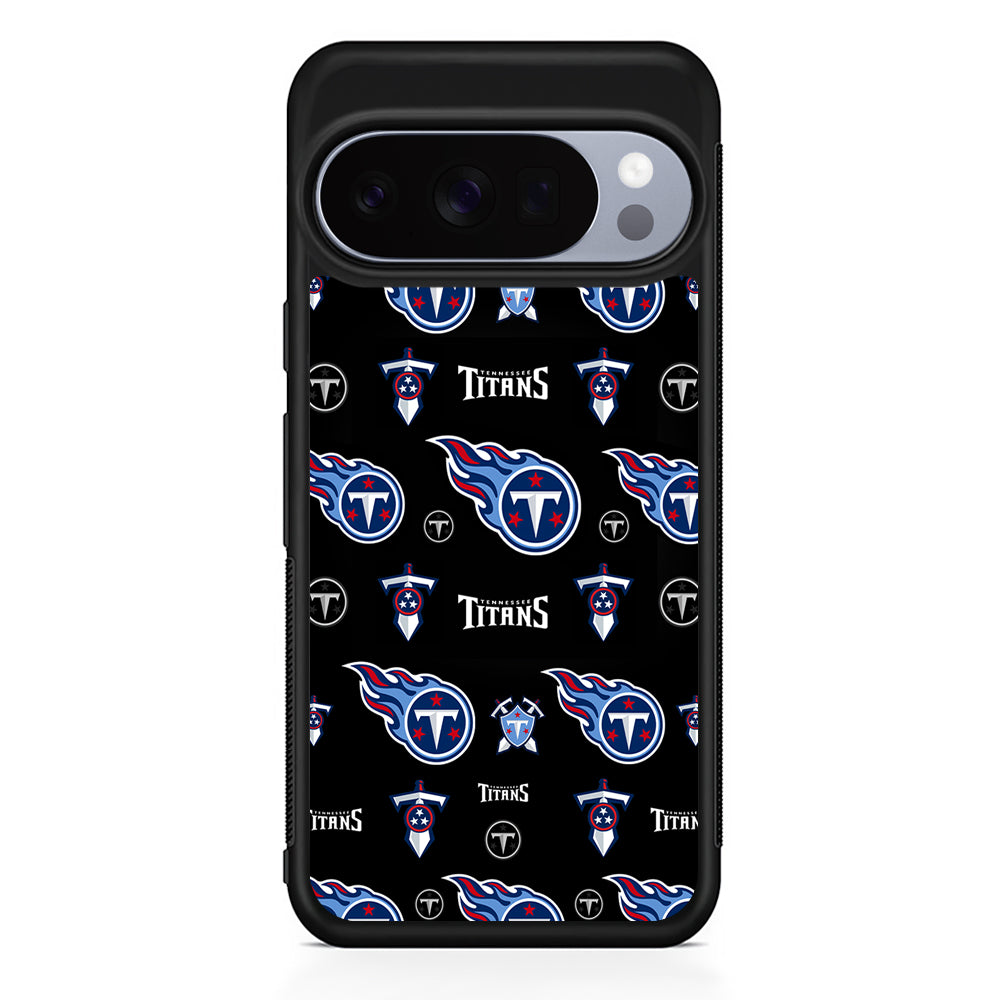 NFL Tennessee Titans Pattern Google Pixel 10 Pro Case | Google Pixel 10 Rubber Protective Case