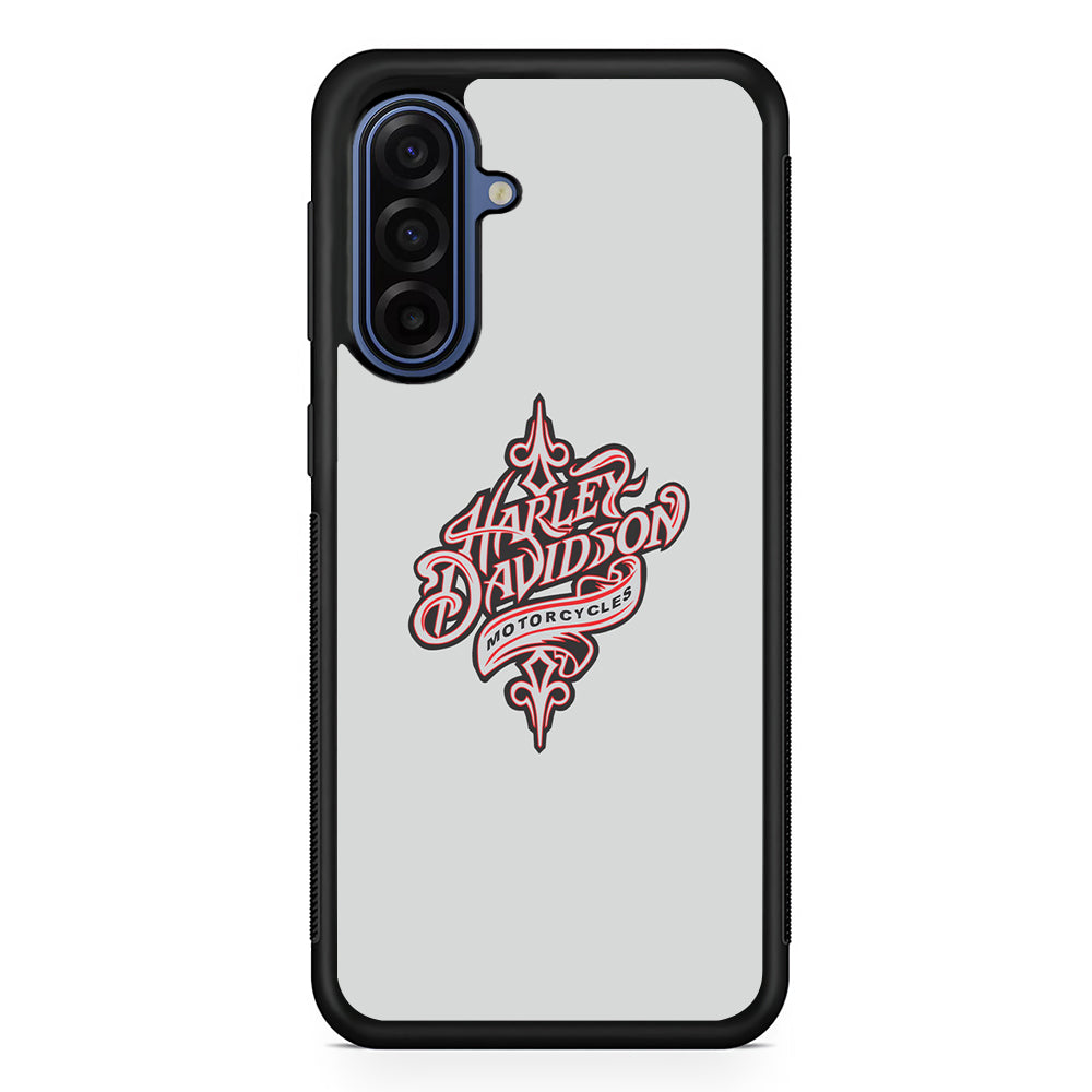 Harley Davidson Soft Grey Samsung Galaxy A17 Case | Samsung Galaxy A17 Protective Rubber Case