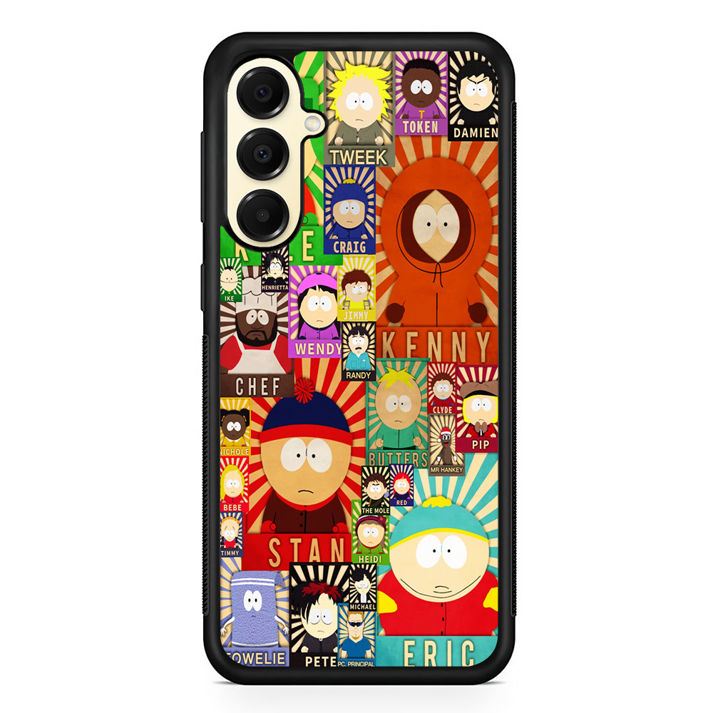 South Park All Characters Samsung Galaxy A16 Case | Slim Rubber Samsung Galaxy A16 Case