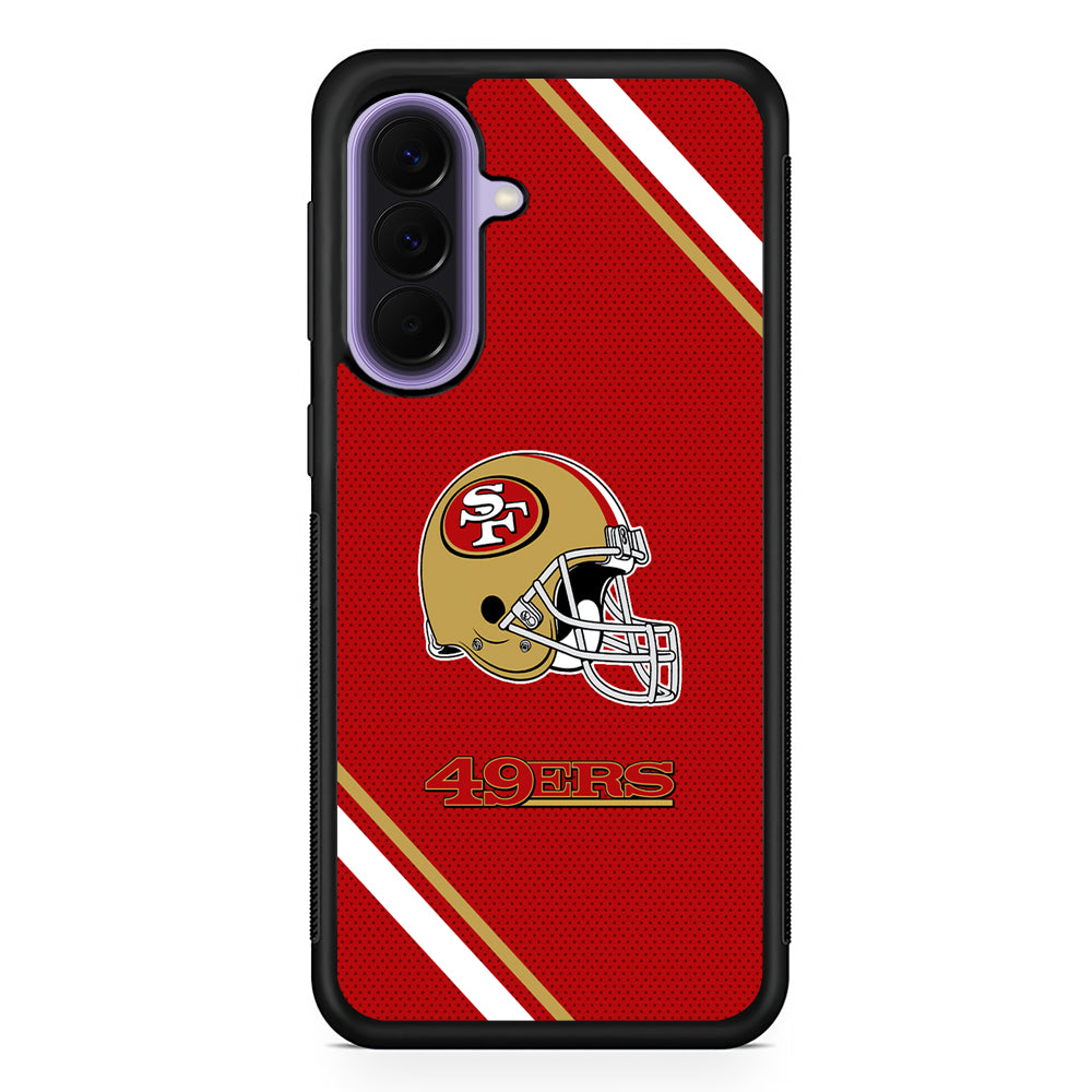NFL San Francisco 49ers Helmet Samsung Galaxy A57 Case | Slim Samsung Galaxy A57 Rubber Case