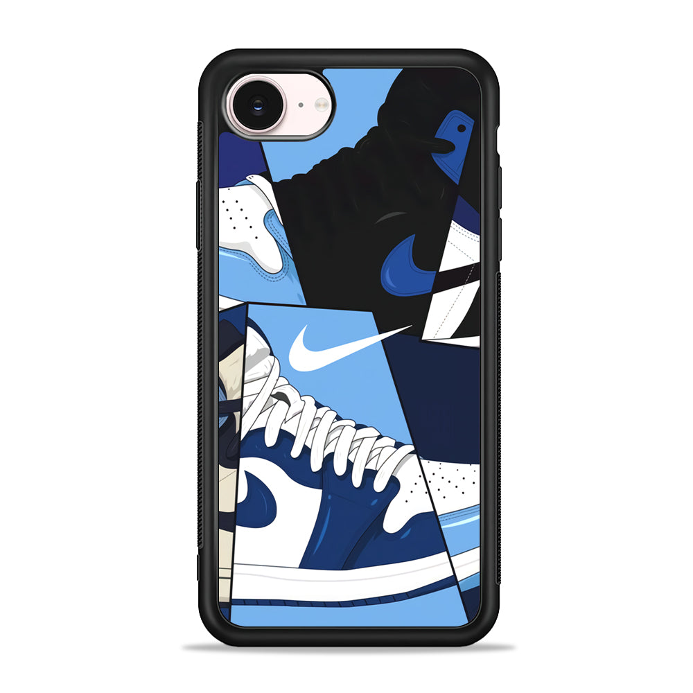 Nike Shoes Sea Color iPhone 17e Case - Silicone Case