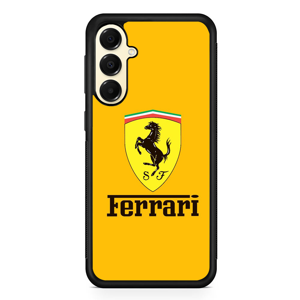 Ferrari Yellow Backdrop Samsung Galaxy A16 Case | Slim Rubber Case for Samsung Galaxy A16