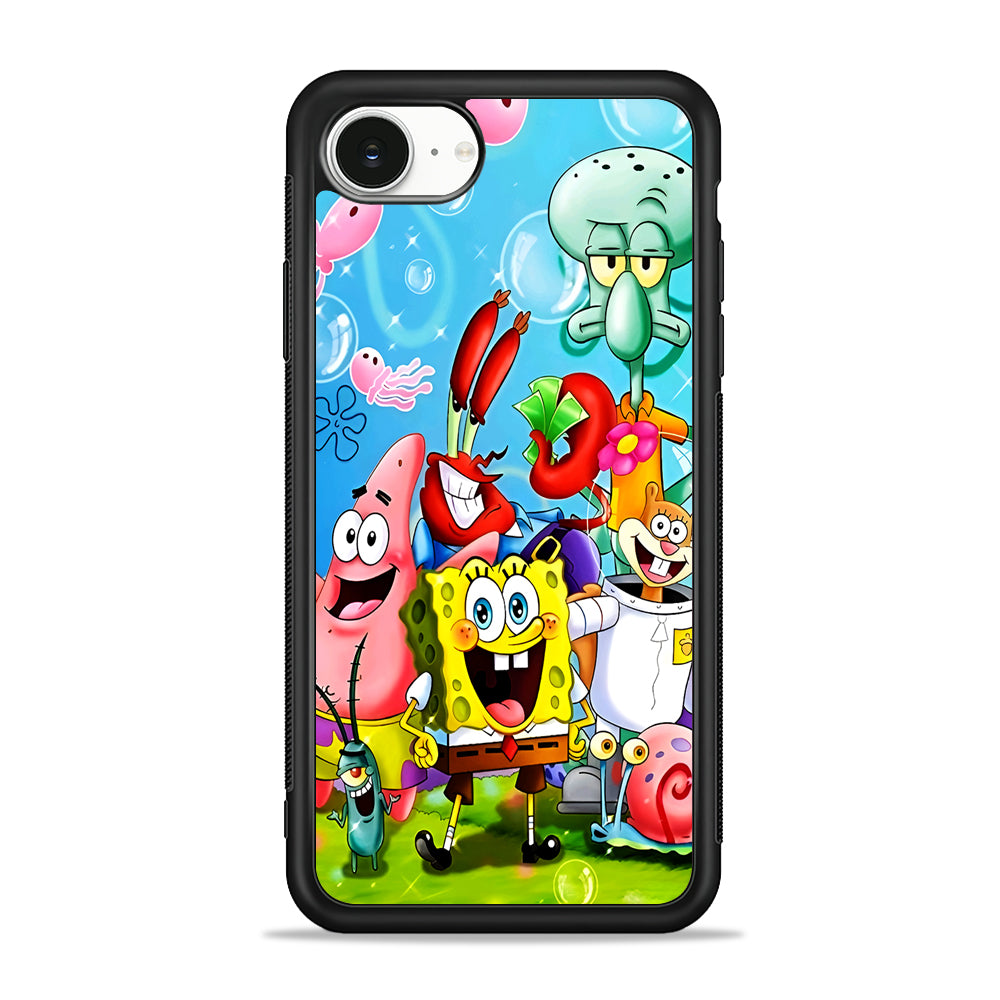 SpongeBob SquarePants Family iPhone 16e Case | Protective Phone Cover