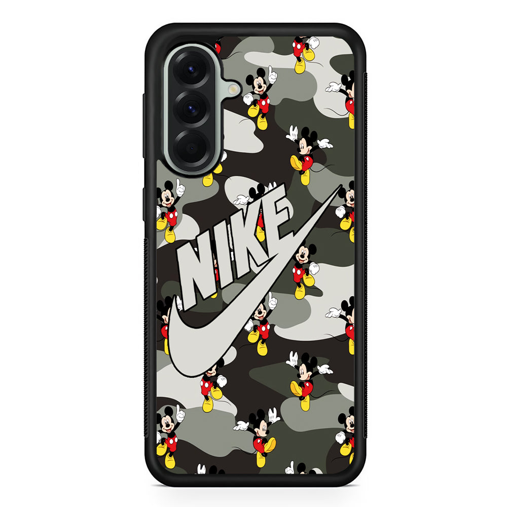 Nike Mickey Camo Samsung Galaxy A56 Case | Durable Samsung Galaxy A56 Cover