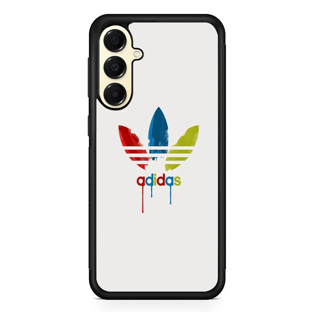Adidas White Prime Painting Colour Samsung Galaxy A16 Case | Slim Rubber Case for Samsung Galaxy A16