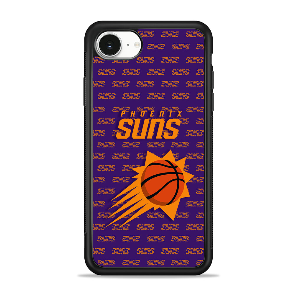 NBA Phoenix Suns Pattern iPhone 16e Case | Protective Phone Cover