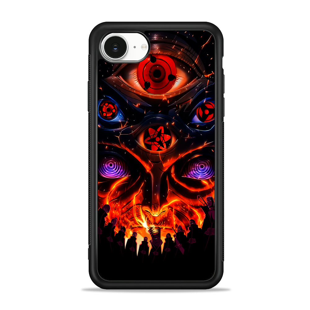 Naruto Akatsuki Clan Eyes iPhone 16e Case | Protective Phone Cover