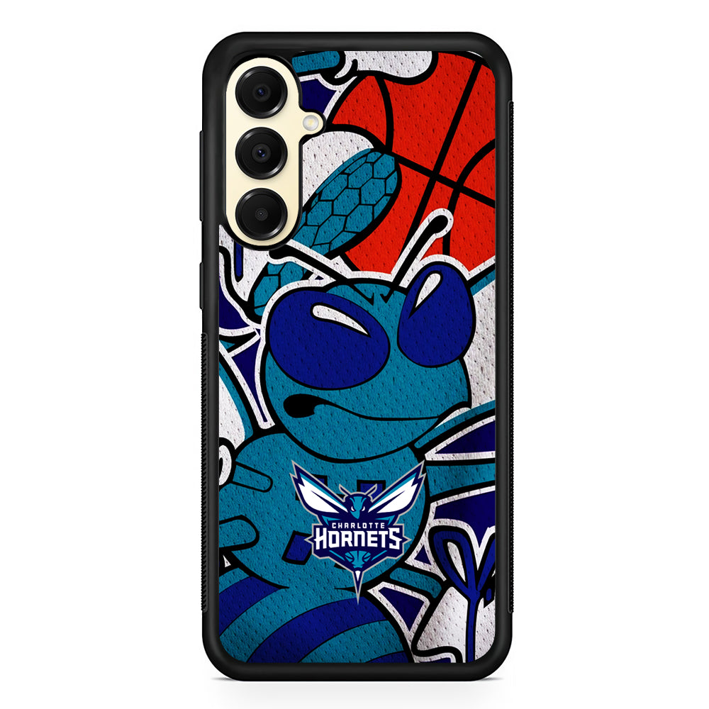 NBA Charlotte Hornets The Bee Samsung Galaxy A16 Case | Slim Rubber Samsung Galaxy A16 Case