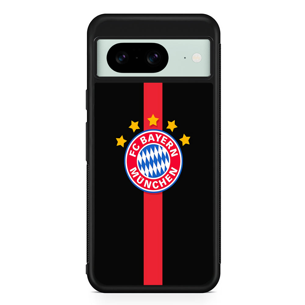 Bayern Munchen Stripe Red Google Pixel 8 Case | Durable Protective Cover for Google Pixel 8
