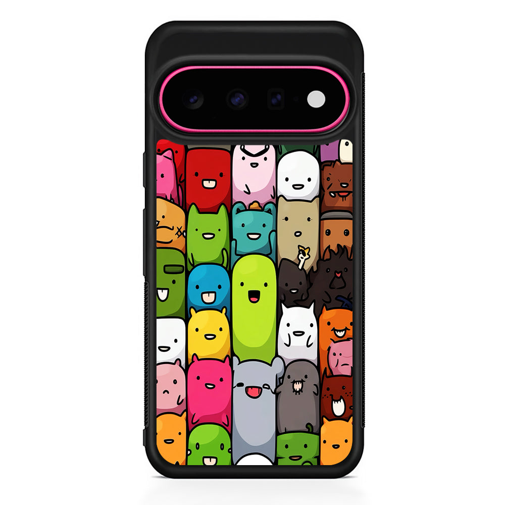Monster Cute Cartoon Doodle Google Pixel 11 Case | Slim Shockproof Cover