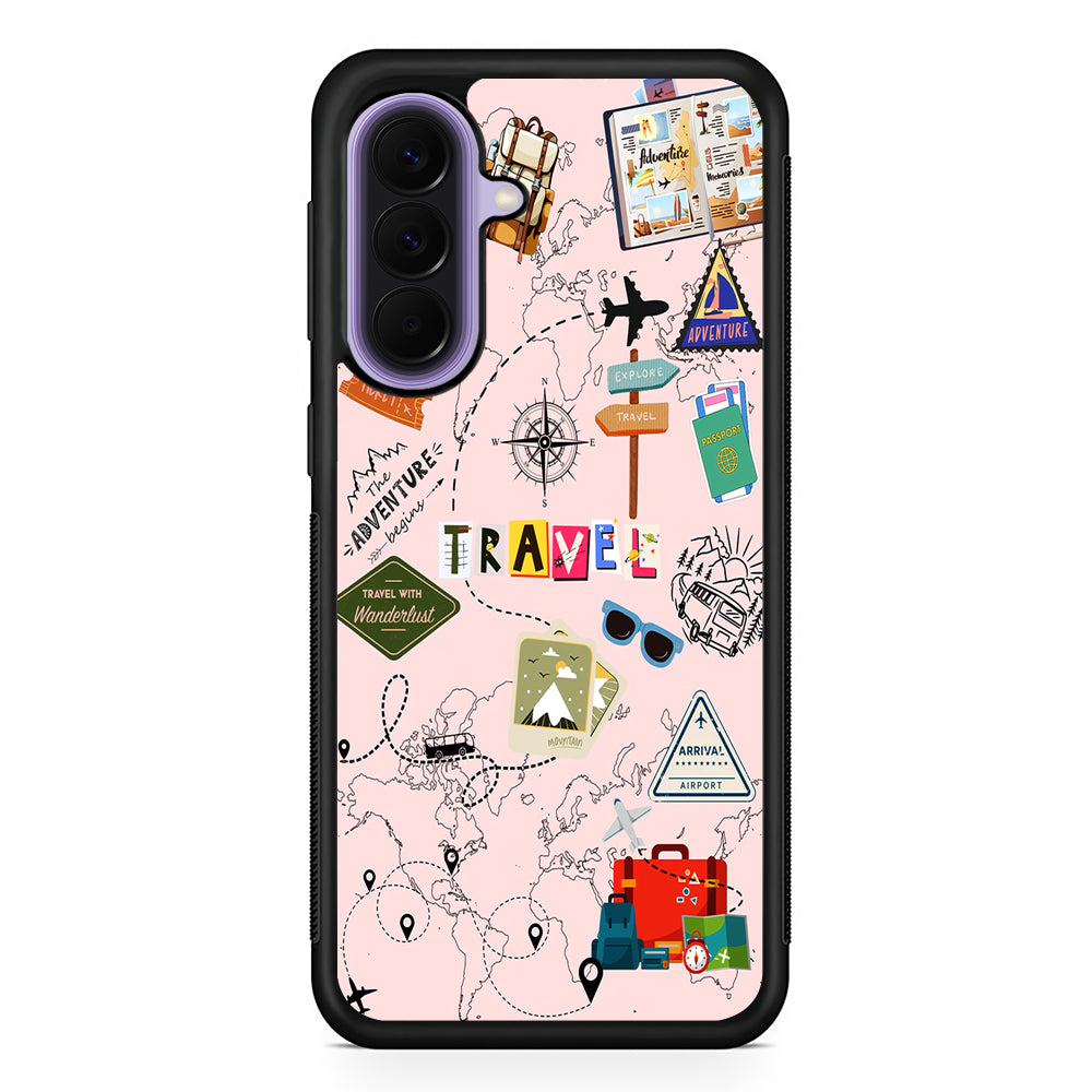 Travel and Adventure Tourism Samsung Galaxy A57 Case | Slim Samsung Galaxy A57 Rubber Case