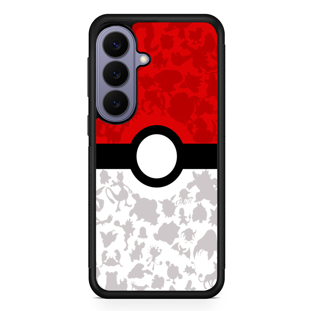 Pokemon Ball Silhouette Samsung Galaxy S26 Case | Durable Rubber Case for Samsung Galaxy S26