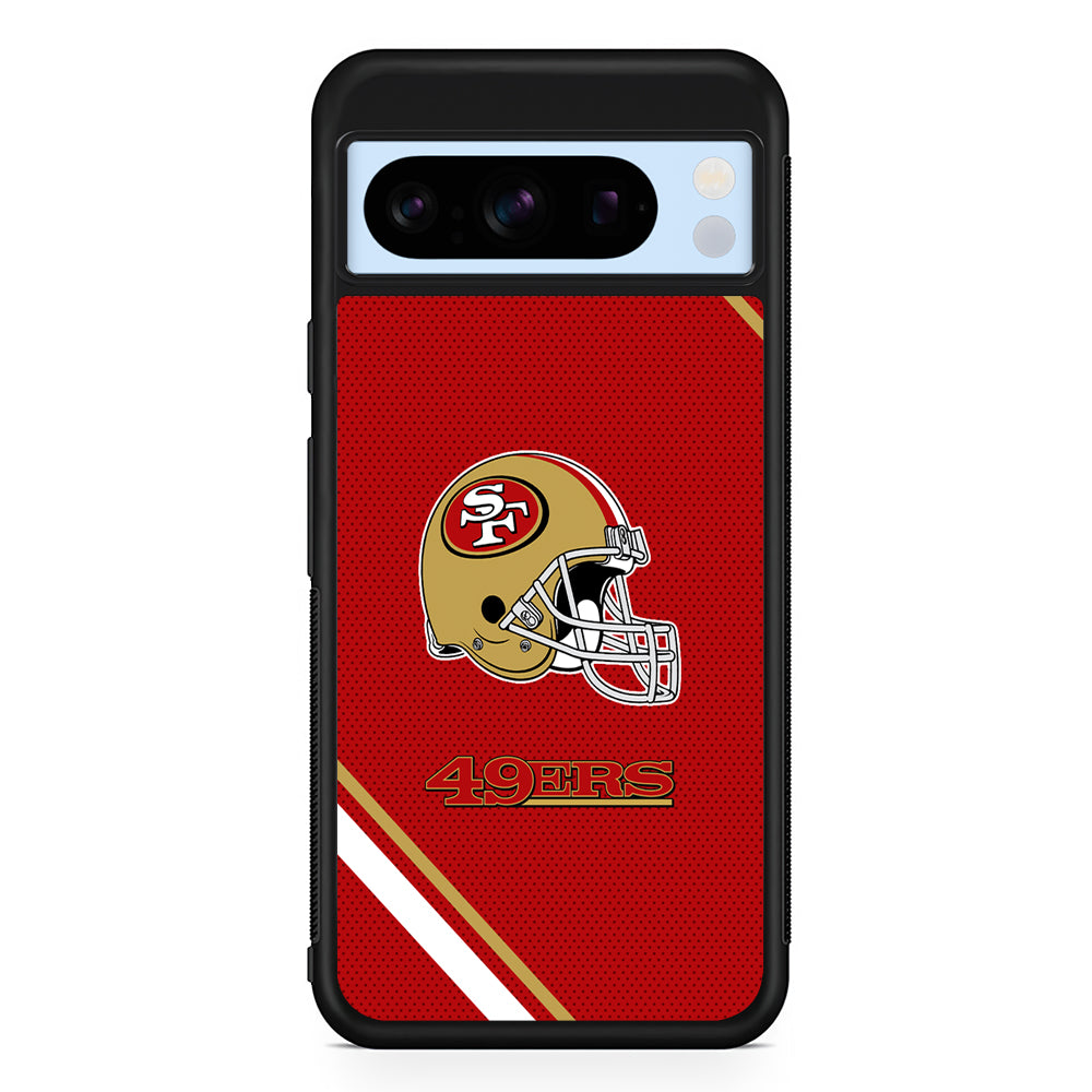 NFL San Francisco 49ers Helmet Google Pixel 8 Pro Case | Slim Rubber Case for Google Pixel 8 Pro