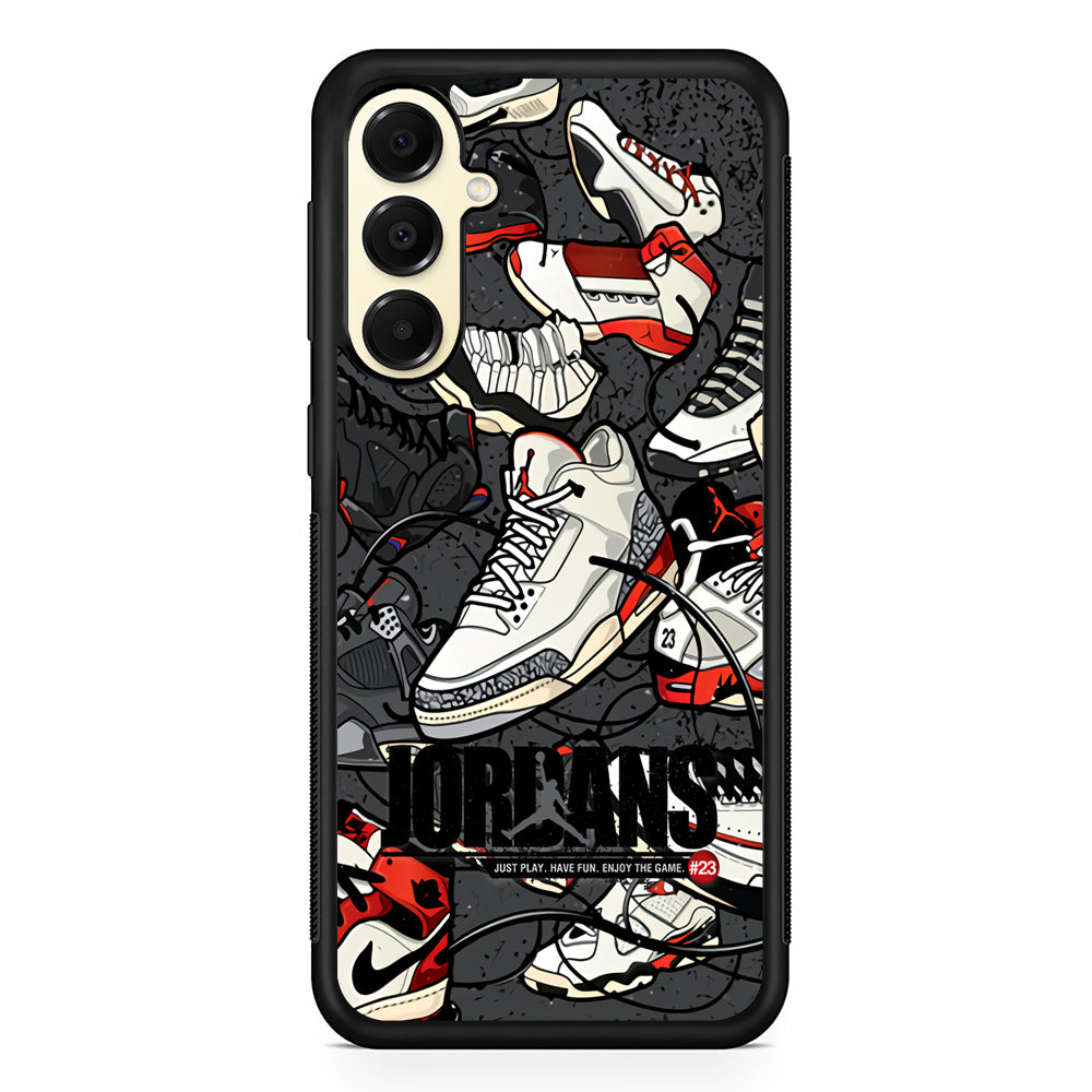 Air Jordan Play and Enjoy The Game Samsung Galaxy A16 Case | Slim Rubber Case for Samsung Galaxy A16