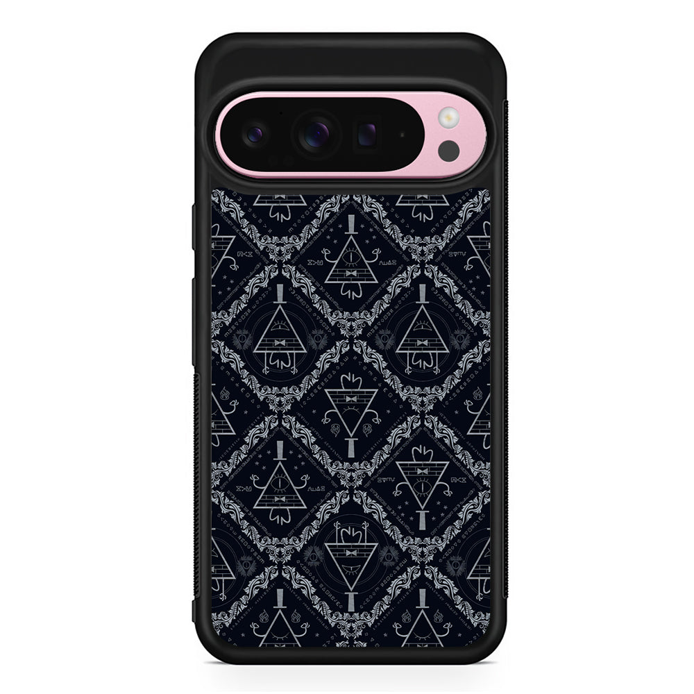 Bill Cipher Gravity Falls Pattern Google Pixel 9 Pro XL Case | Protective Cover