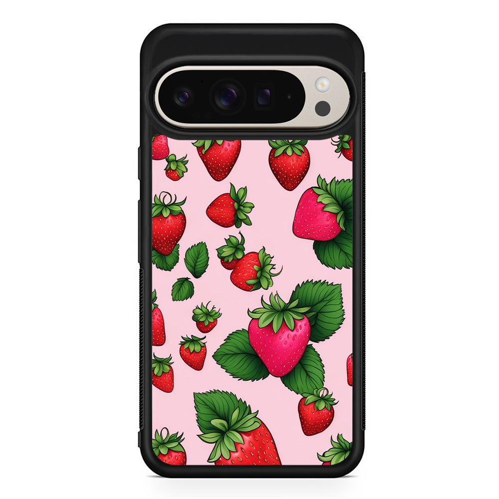 Strawberry Summer Fruit Google Pixel 9 Pro Case | Slim Protective Cover