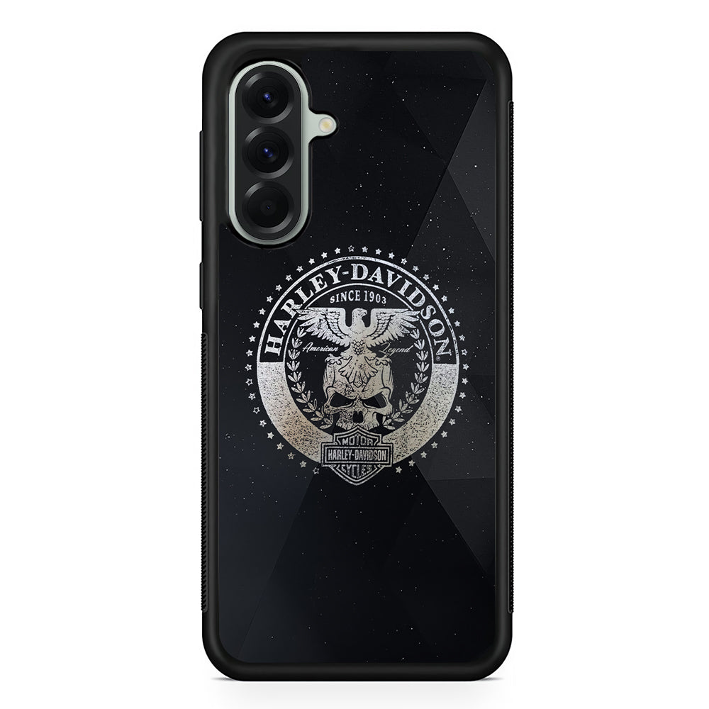 Harley Davidson Silver Emblem Samsung Galaxy A56 Case | Durable Samsung Galaxy A56 Cover