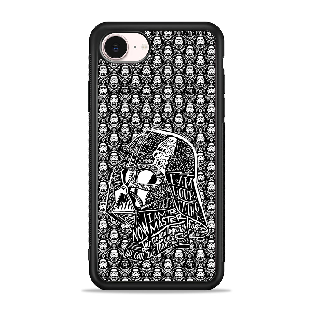 Star Wars Dart Vader Pattern iPhone 17e Case - Silicone Case