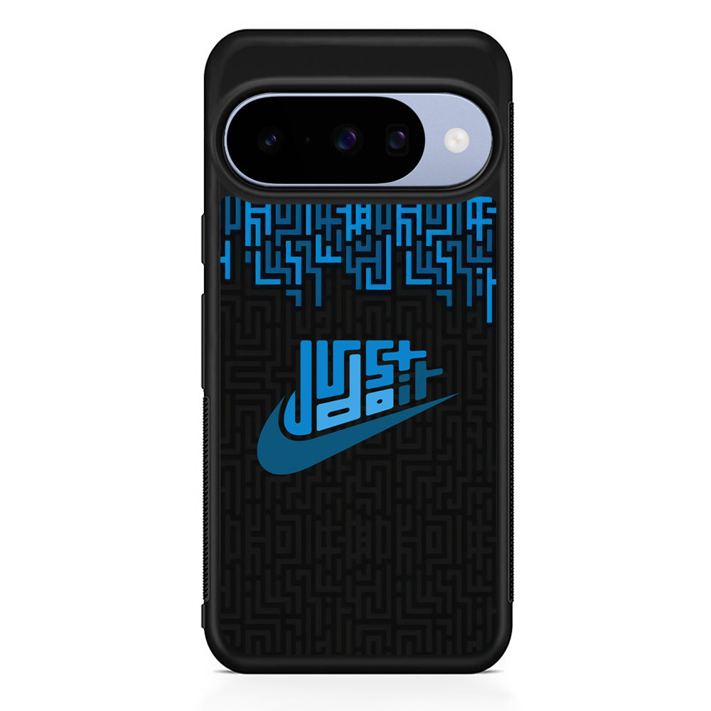 Nike Matrix of Ocean Google Pixel 10 Case | Google Pixel 10 Rubber Protective Case