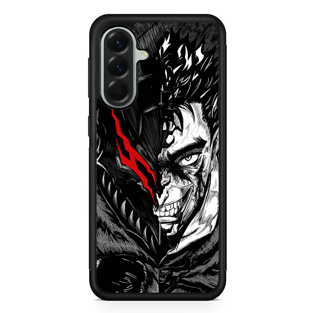 Guts Berserk Face Samsung Galaxy A56 Case | Samsung Galaxy A56 Protective Rubber Case