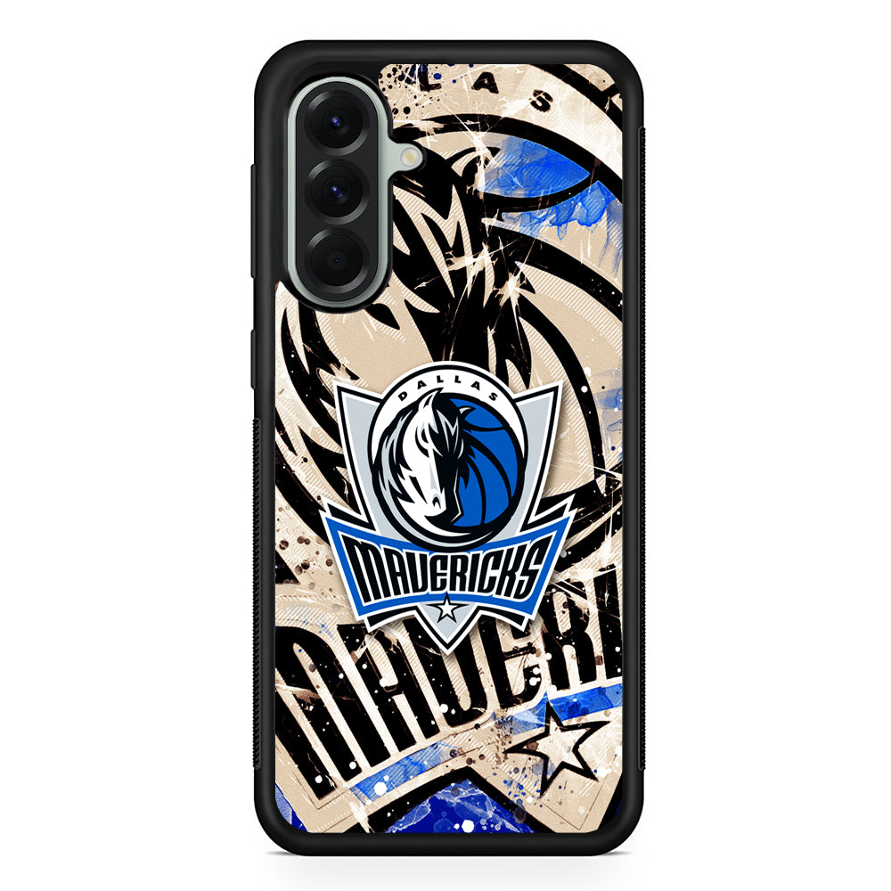 NBA Dallas Mavericks Logo Samsung Galaxy A56 Case | Samsung Galaxy A56 Protective Rubber Case