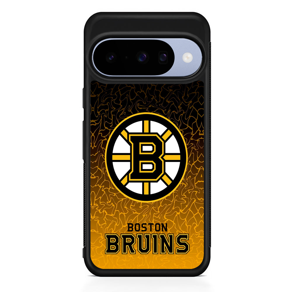 NHL Boston Bruins Team Google Pixel 10 Case | Google Pixel 10 Rubber Protective Case