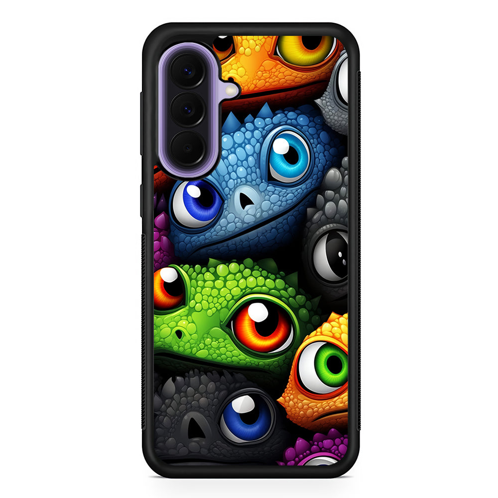 Reptile Eye Cartoon Samsung Galaxy A57 Case | Slim Samsung Galaxy A57 Rubber Case
