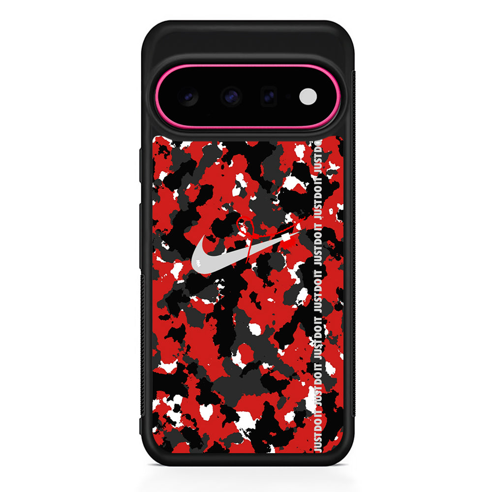 Nike Red Splash Camouflage Google Pixel 11 Case - Stylish Protective Phone Case