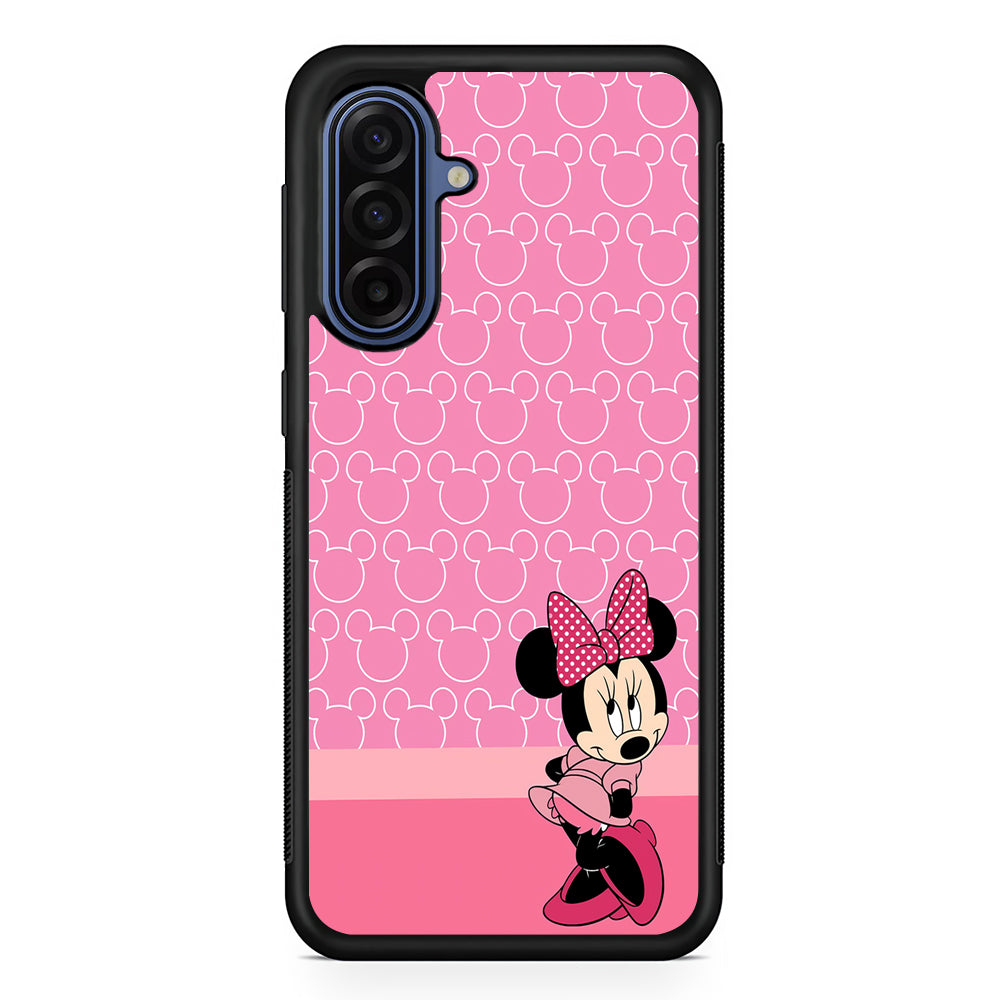 Minnie Mouse Pink Background Samsung Galaxy A17 Case | Slim Protective Phone Cover