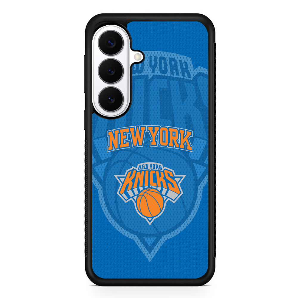 NBA New York Knicks Blue Patern Samsung Galaxy S26 Plus Case | Slim Protective Cover for Samsung Galaxy S26 Plus