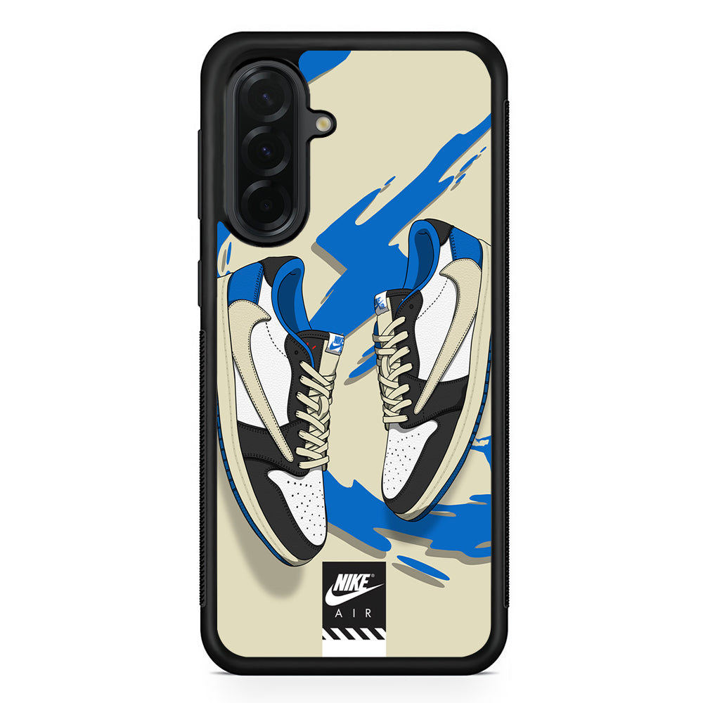 Nike Blue Whirlwind Samsung Galaxy A36 Case | Durable Samsung Galaxy A36 Cover