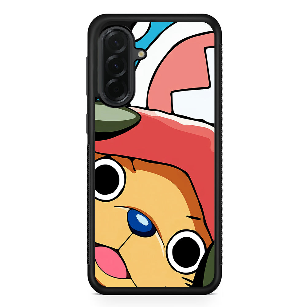 One Piece Chopper Face Samsung Galaxy A36 Case | Protective Rubber Cover