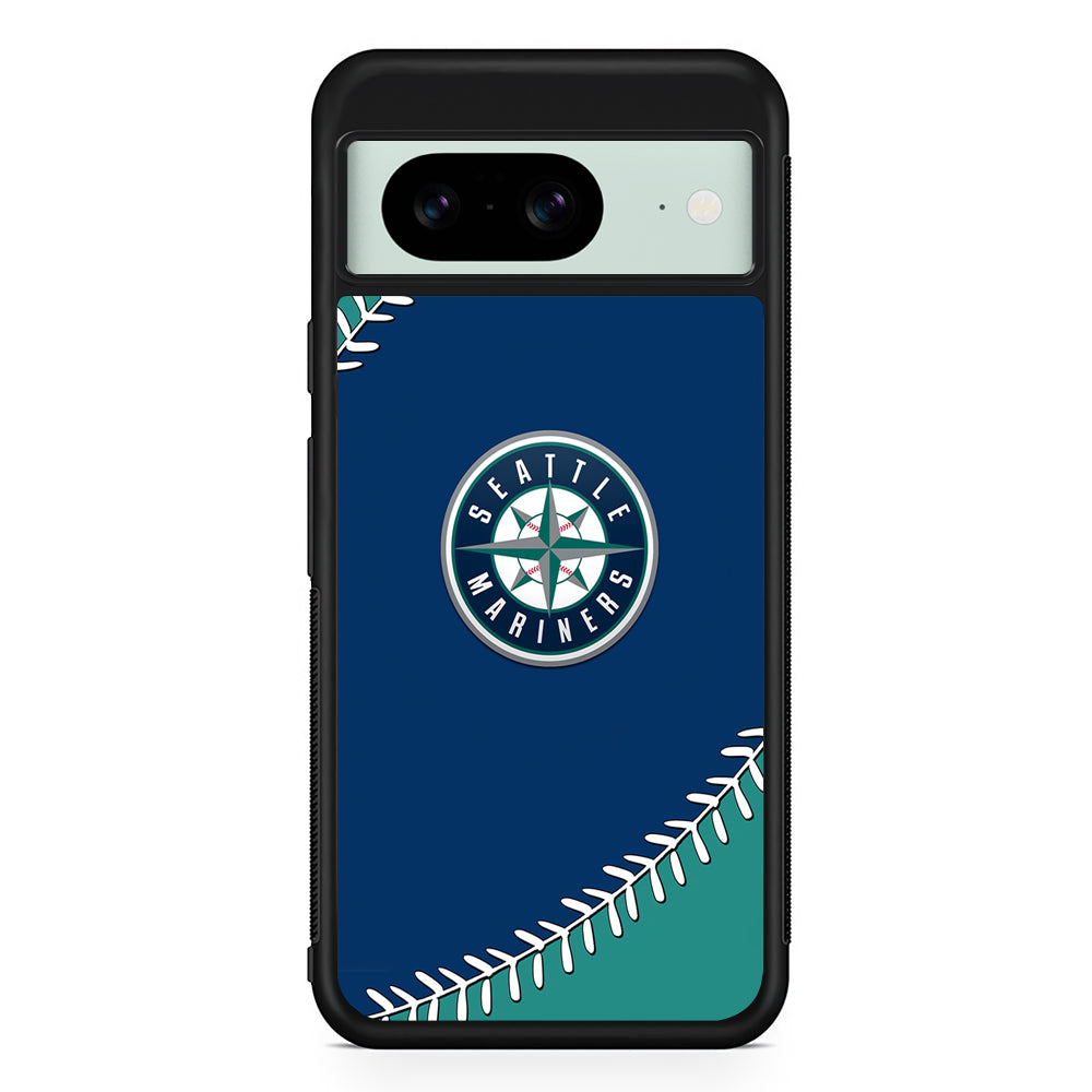 MLB Seattle Mariners Team Google Pixel 8 Case | Durable Protective Cover for Google Pixel 8