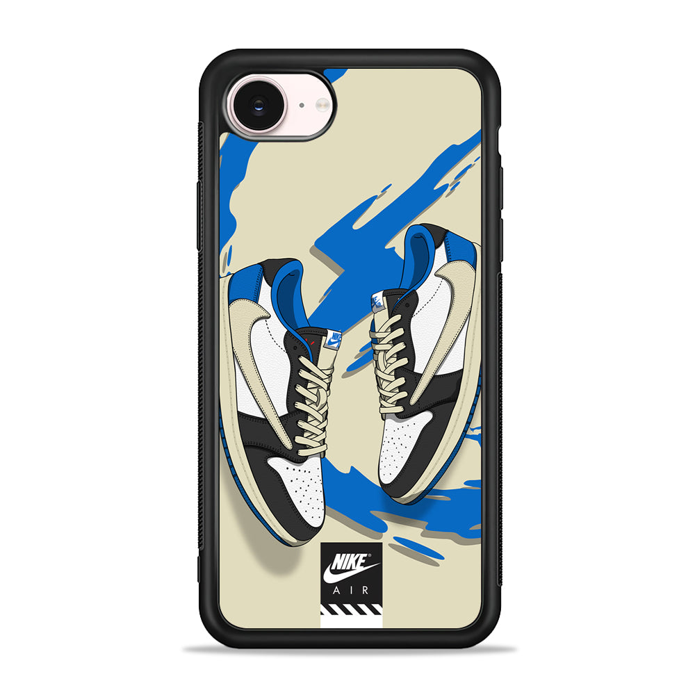 Nike Blue Whirlwind iPhone 17e Case - Silicone Case