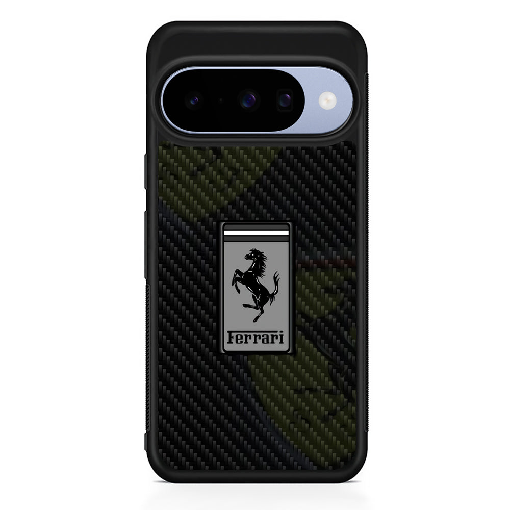 Ferrari Silvery Touch Google Pixel 10 Case | Google Pixel 10 Rubber Protective Case