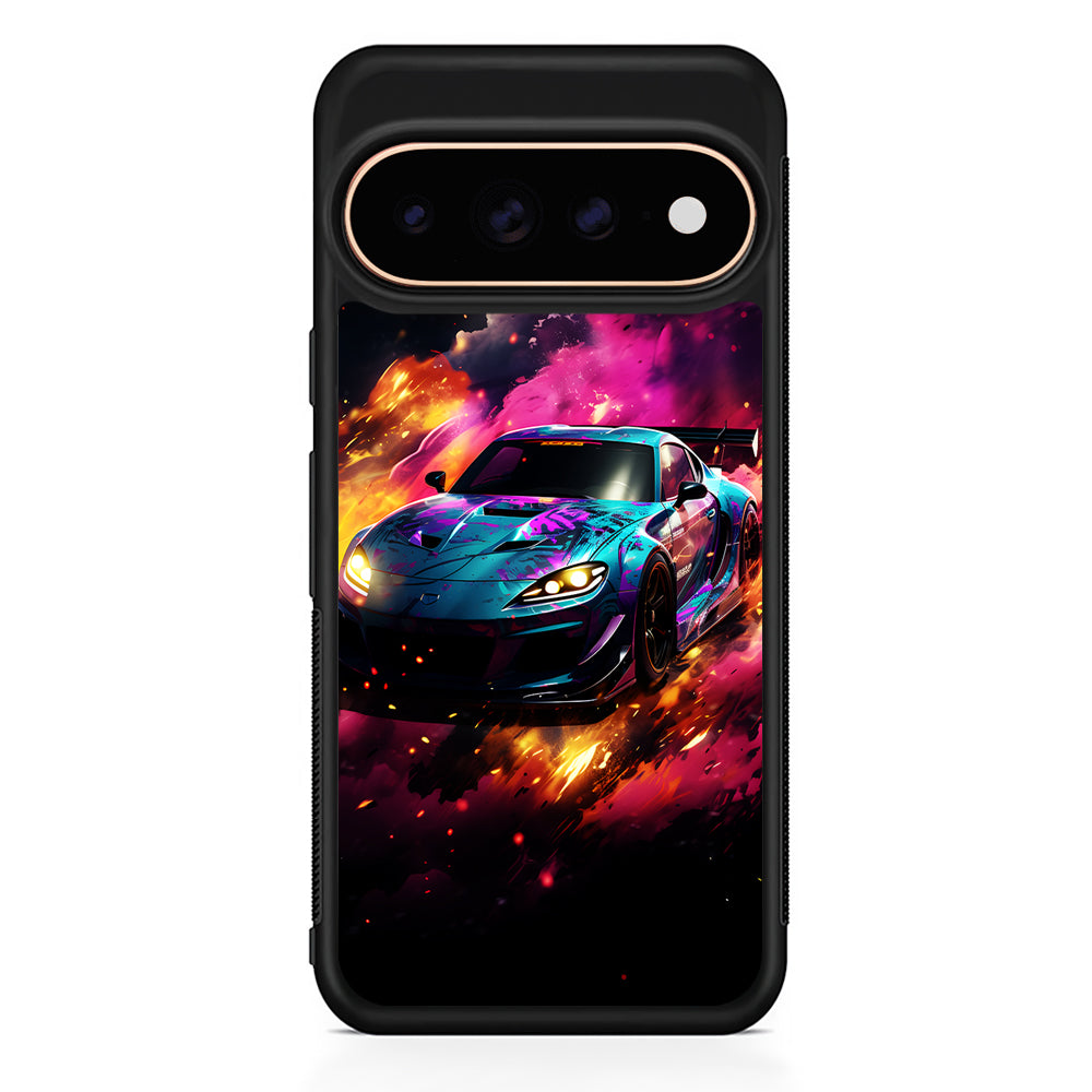 Car City Drift Smoke Google Pixel 11 Pro Case - Stylish Protective Phone Case